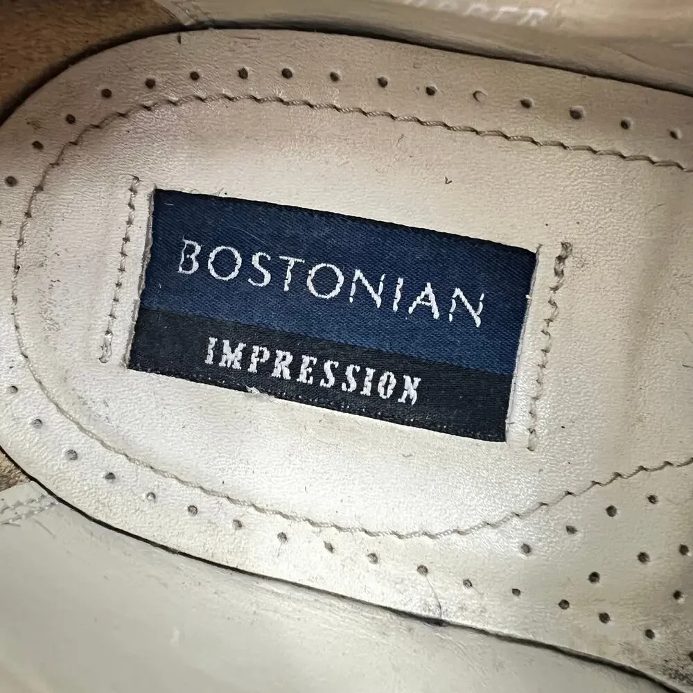 BOSTONIAN Impression Men's Black Leather Oxford Dress Shoes 9.5  Event Office